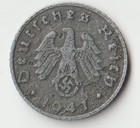 Rare Old Original Wwii Germany War Coin Vintage German Collection Reichspfennig