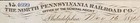 1874   the North Pennsylvania Railroad Co    Philadelphia Bank Check  vignette  