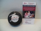 Jack Eichel Autographed Signed Team Usa Hockey Puck Vegas Golden Knights Jsa Coa