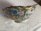 Vintage Japanese  Cantonese Satsuma China Bowl 10x20cm   Excellent Condition
