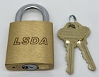 Schlage Everest D145 Kik Cylinder In Lsda Padlock W 2 Restricted Keys  Locksport