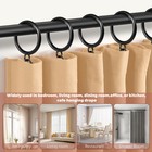 Curtain Rings With Eyelets 48 Pack Metal Black Curtain Rings For Pinch Pleat Cur