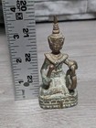 Vtg 3 75  Brass Bronze Thai Musician Miniature Figurine Buddhist Art Sculpture