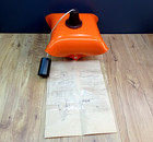 Vintage Ussr Pendant Light Space Age Style mid-century Orange White Light Fixtur