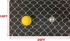 10ft X 25ft Sport Netting For Hockey Goals  Backstop golf Hitting Lacrosse White