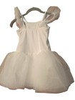 White  Girls Ballet Dance Dress Ballerina Tutu Leotard Skate Costume Med 8 10