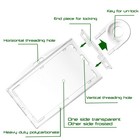 4 Pack Clear Hard Plastic Id Badge Holder Horizontal And Vertical Dual Use Id Ca