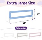 Toddler Bed Rail  Xl 59    Comfy Bumpy   Childproofing   Universal   Swing Down