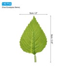 40pcs 3 54x1 97  Artificial Silk Sunflowers Leaf Artificial Green Fake Leaves