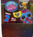 Littlest Pet Shop Black Light Series 2 18 To Collect  Box 20 Packs Lps