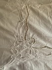 Tablecloth Embroidered Cutwork  97     X 63    Doily Inserts Cottagecore 100  Cotton
