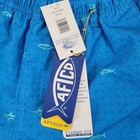 Aftco Sidecaster Fishing Shorts Mens Small Blue Fish Print New