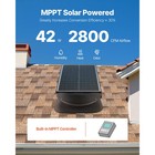 Solar Attic Fan Solar Roof Exhaust Fan 42 W 2800 Cfm With Remote Control