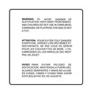 11x14 Clear Suffocation Warning Poly Self Seal Bags -st Shipmailers
