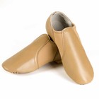 Dynadans Split Sole Tan Jazz Shoes With Elastic Dance Shoe For Women And Men