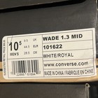Vintage Converse Wade 1 3 Mid White Navy Basketball Shoes Mens Size 10 5 New