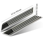 Car Styling 3d Aluminum Epoxy National Flag Logo Emblem Sticker Metal Decal B   