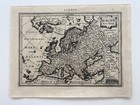 Antique Map Europa Nova Tabula By  Mercator   C  1628