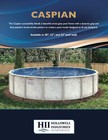 Hii Caspian 48   52  Or 54  Tall Steel Above Ground Pool Kit Plus Starter Packag