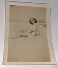 Rare Antique Vintage Beautiful American Beach Babe Sunglasses Snapshot Photo Us