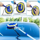 2 In 1 Microfiber Car Wash Mop Mitt With 45  Aluminum Alloy Long Handle  Car Cle