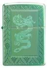 Zippo Armor Elegant Dragon High Polish Green Windproof Pocket Lighter  49054