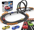 Slot-car-race-track-sets For Boys Kids  Battery Or Electric Race Car Black