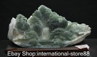 12 6  Chinese Natural Xiu Green Jade Carving Mountain Bridge Scenery Sculpture