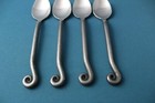 Pier 1 One Pii11 Teaspoons  set Of 4  Scroll Coiled Iron 18 8 Stainless China 7 
