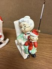 Vintage Lefton Salt Pepper Shakers Santa   Mrs Claus Rocking Chair