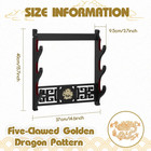 3 Tier Sword Wall Mount Rack Holder For Katana Samurai Wakizashi Display