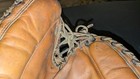 Vintage Leather Baseball Glove Hutch Catcher s Mitt Rh