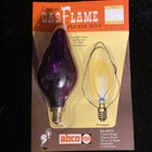 Nos Abco Gas Flame Flicker Light Bulb Bala Fire Cherry Black Purple W  Package
