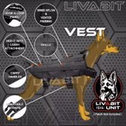 Tactical Dog Hiking Tactical Molle Vest Harness Canine Black Durable 1000d