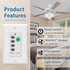 53t Ceiling Fan Wall Remote Switch For Hampton Bay Harbor Breeze Hunter Uc9050t