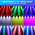 Moving Head Stage Light 380w Led Rgbw Wash Beam Zoom Dmx Dj Disco Party Effect