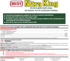 Best Nitra King 21-2-4 All Season Lawn Professional Fertilizer F  sn Technology
