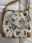 Dooney   Bourke Disney Parks Sketch Print Small Crossbody Shoulder Bag Beige