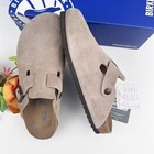Birkenstock Boston Soft Footbed Taupe Suede Unisex Shoes Select Size Eu 37-45