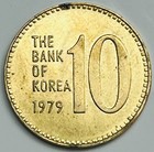 1979 South Korea 10 Won Km  6a Uncirculated Condition