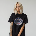 Busch Light Apple T-shirt     Funny Beer Logo Graphic Tee A293