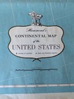 Vintage 1950 s Hammond s Continental Map Of The United States 33x50