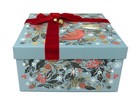 Punch Studio Keepsake Square Christmas Box Forest Cardinal 25840 8  X 8  X 4 