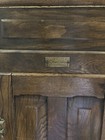Antique Wooden Oak Ice Box Fridge Cabinet Cupboard
