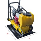Plate Compactor Gx160 Honda Engine 5 5hp Tamper Dirt Soil Asphalt 20   x24    Large