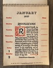 1937 Sunlit Road Calendar Nib Excellent Graphics