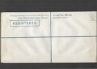 Gb Postal Stationery 1878 Qv 2d Blue Registered Envelope Size K H b Rp6 Unused