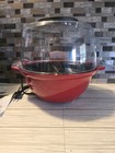 Presto Stirring Popcorn Popper Electric Red Built-in Stirring Removable Top Bowl