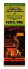 Frog Tavern Matchbook Matchcover - Syracuse  Indiana - Lake Wawasee