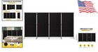 Room Divider 4 Panel Folding Privacy Screen Blackout Metal Freestanding For L   